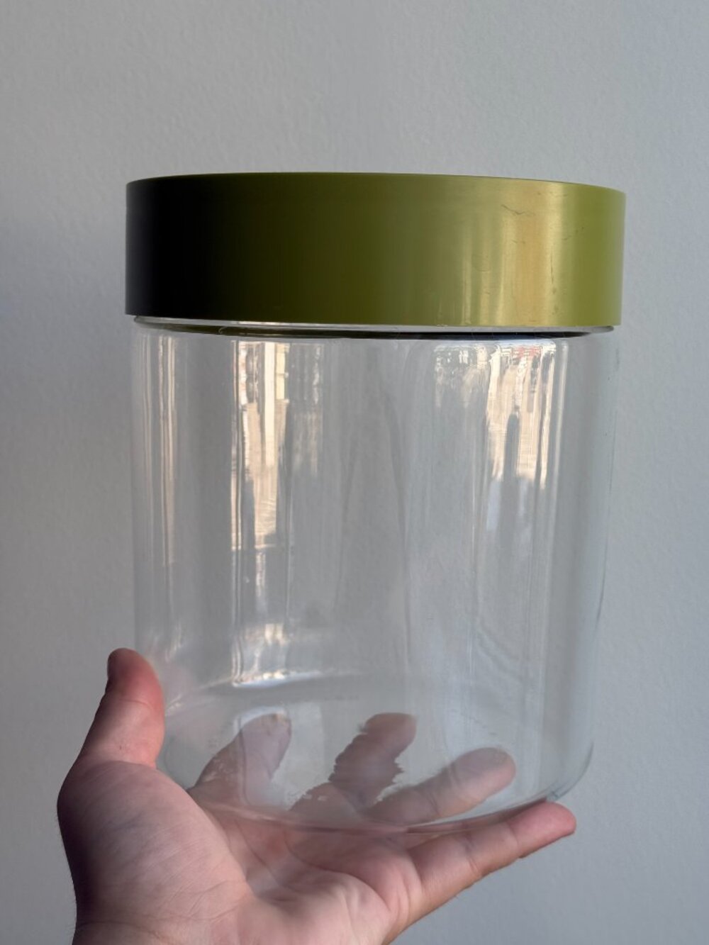 Large Pyrex Ware Store N Seal Avocado Vintage Glass Food Storage Container